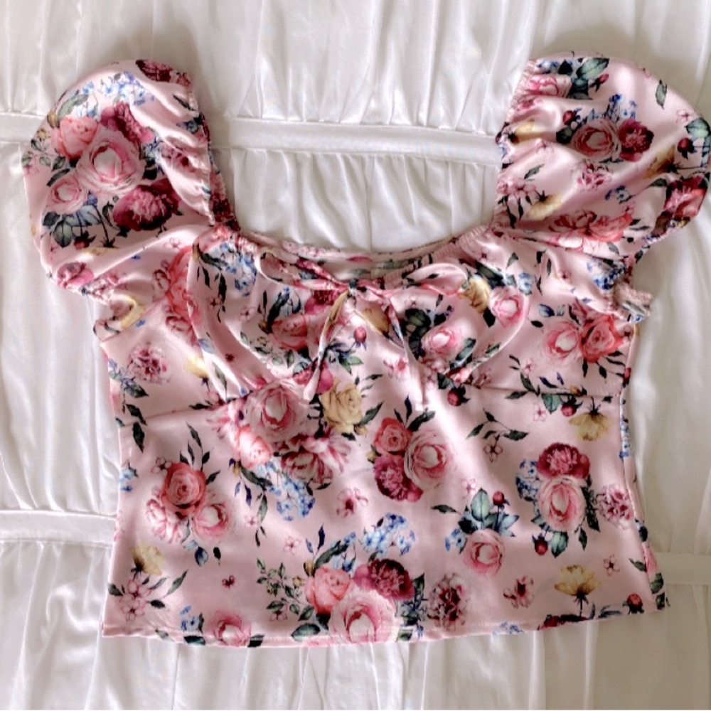 Satin Pink Top